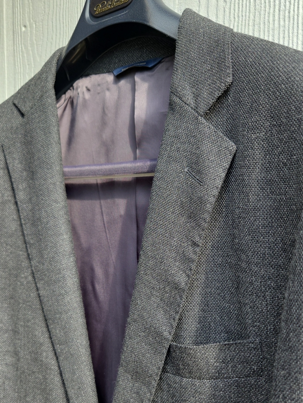 Brooks Brothers | Men's Gray Textured Regent Blazer - Tailored Sport Coat
